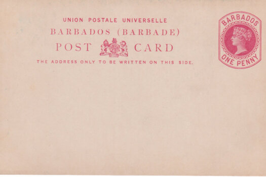 Barbados Reply paid card